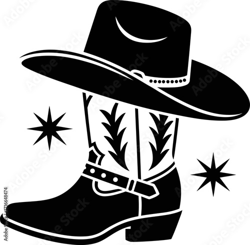 Cowboy Hat and Boot Icon