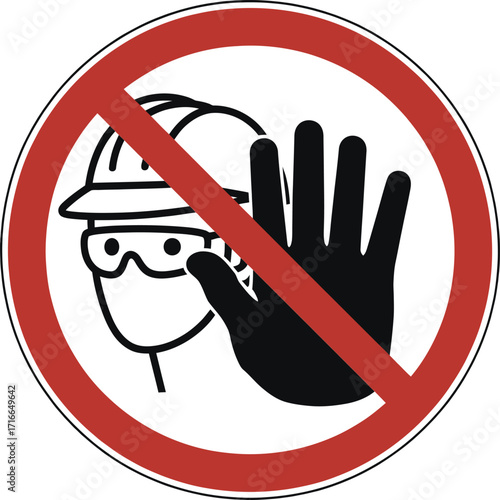 No Unauthorized Access Sign