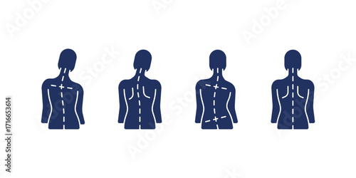 Posture, Posture Vector Icons, Posture Correction, Healthy Posture, Posture Exercises, Posture Alignment, Posture Illustration, Posture Therapy, Posture Icon Set, Posture Awareness, Posture Wellness