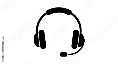Communicate clearly with a sleek black headset, perfect for professional calls, gaming streams, or online lessons, ensuring crystal-clear audio