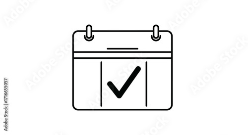 Never miss deadlines with this calendar icon, perfect for project management and time tracking in your app or website design, keep things organized now