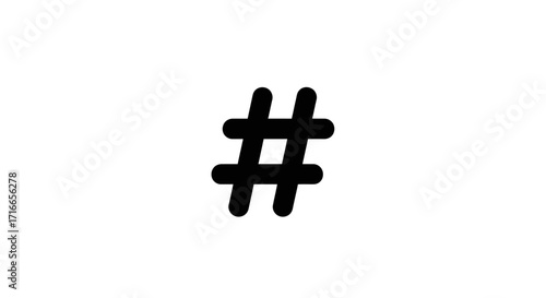 Use this trendy hashtag symbol for social media marketing campaigns and enhance your online presence with this popular icon, perfect for digital content