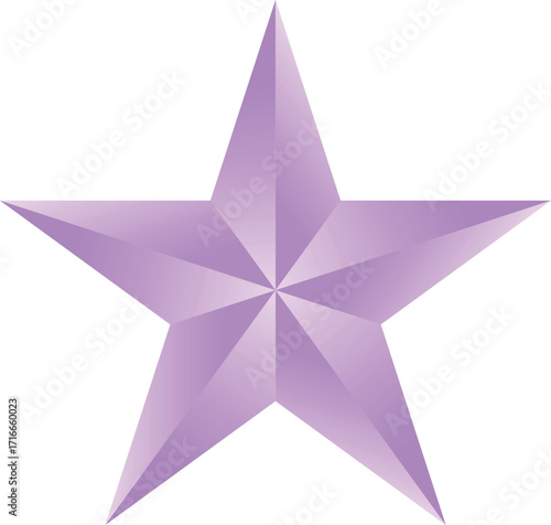 Pink star. Golden Christmas star isolated on white background. Nice illustration of a 3d look Pink star on white background. Star vector collection.