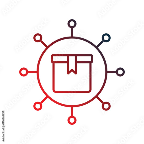 Product icon with white background vector stock illustration