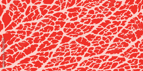 Vector meat background or pattern collection. Beef, pork and lamb meat textures Vector illustration