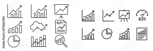 Charts and graphs displaying data trends and KPI metrics in a business setting