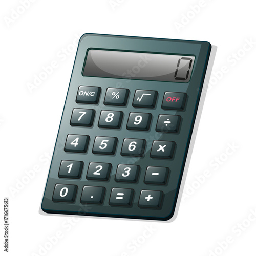 Isolated digital electronic calculator for accounting and business finance