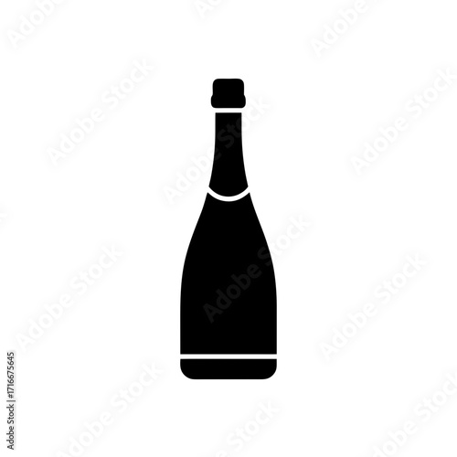 Silhouette of a wine bottle