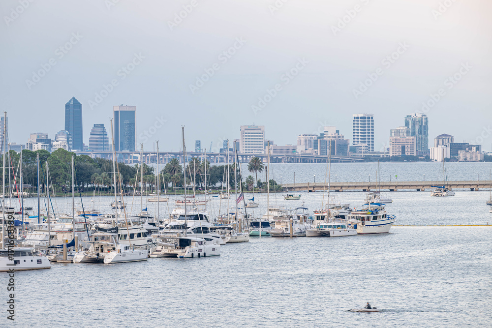 Obraz premium Jacksonville, Florida along the St. Johns River