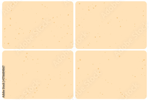 Light beige rice paper floral watermark texture. Washi eggshell background with grains, speckles. Ecru recycled handmade craft material. Japanese cherry blossom flower pattern.