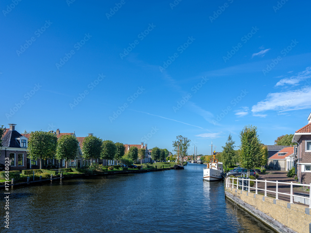 Obraz premium IJlst, Friesland, province, The Netherlands