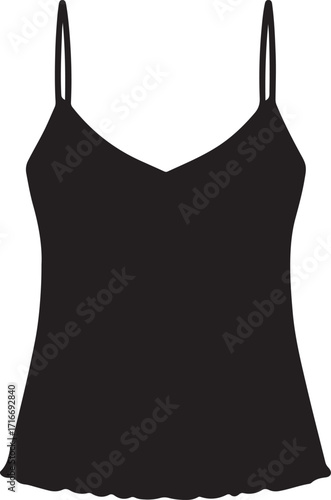 Nightie top icon in silhouette modern style by advance white background.