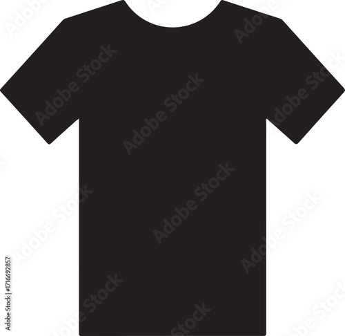 New t-shirts icon in silhouette modern style by advance white background.