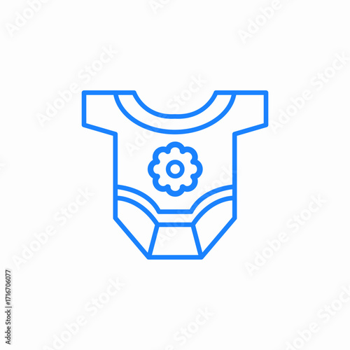 baby bodysuit icon sign vector