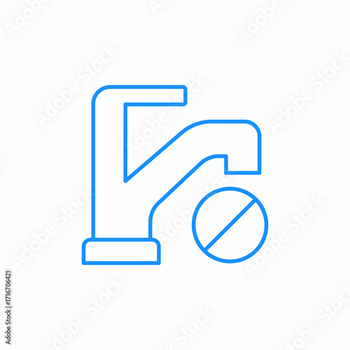 no water tap icon sign vector