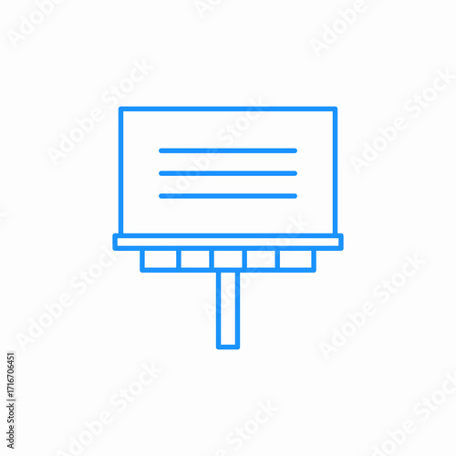 outdoor highway billboard icon sign vector