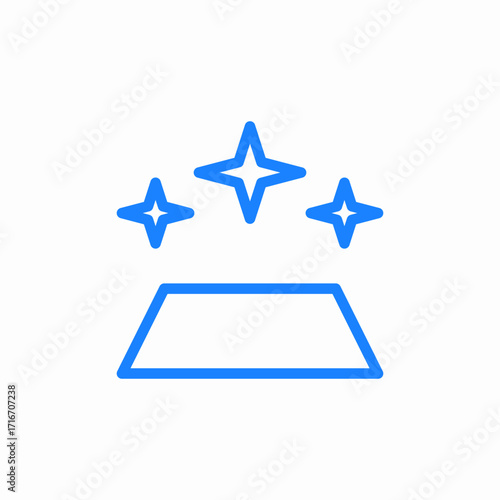 stars three mission icon sign vector