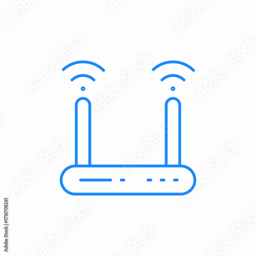wifi router icon sign vector