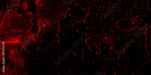 Abstract fire flame grunge texture background. Red color powder explosion isolated on black background. Smoke fog misty texture overlay on dark black. Realistic cloudscape atmosphere.