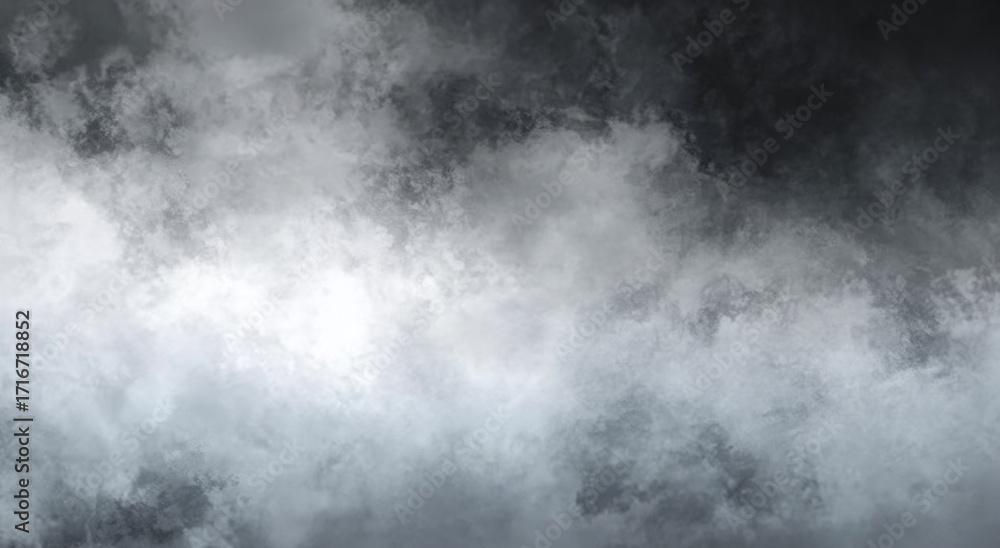Fototapeta premium Gray and white cloudy atmospheric abstract background.