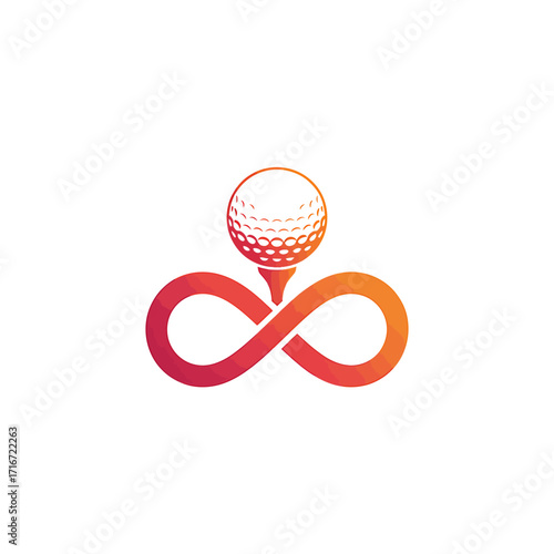 Minimalist abstract logo design with curved elements in rgb colors