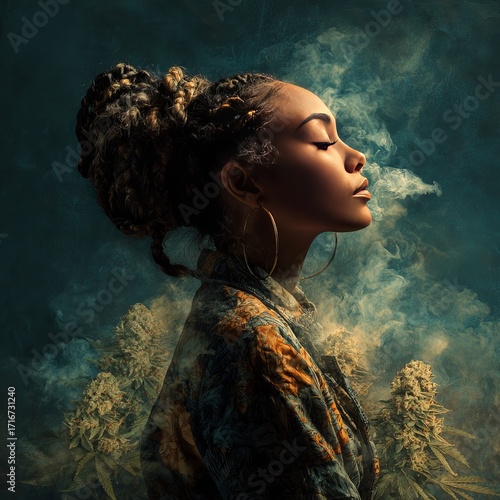 Inner Peace: A captivating image of a person finding solace and tranquility. The person is seen with their eyes gently closed, embodying a deep sense of serenity and inner peace.