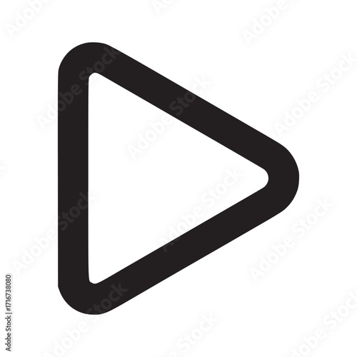 Vector art of minimalist river icon simple line art illustration of a winding river with short lines indicating banks, perfect for geography and naturerelated designs