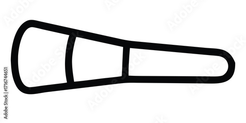 Vector illustration of a glass of water and wine
