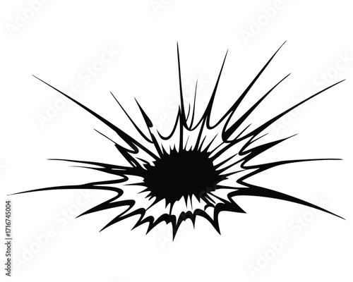 A vector illustration of a black and white flower, showcasing a delicate plant design with a fly fishing pattern