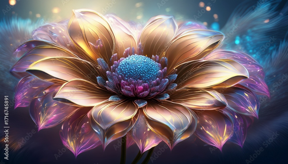 Illustration Of A Fantastic Flower