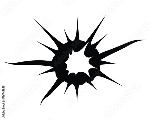 Broken glass ball vector illustration design