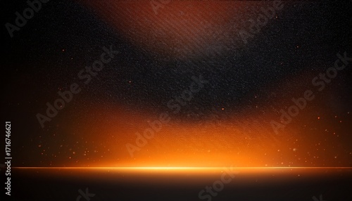 Dark Noisy Grainy Poster Background Orange Black Abstract Glowing Shape Header Cover Backdrop Design Noise Texture Banner Copy Space