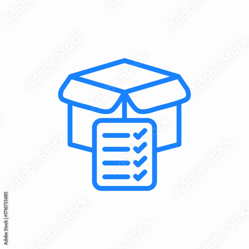 product checklist icon sign vector