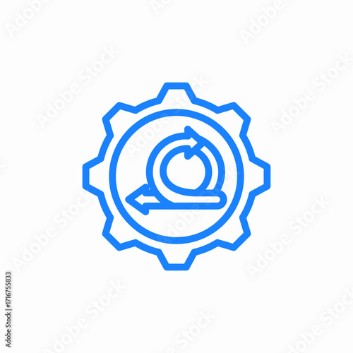 scrum agile icon sign vector