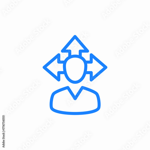 strategist leader icon sign vector