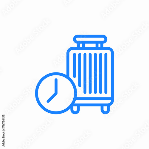 travel time icon sign vector