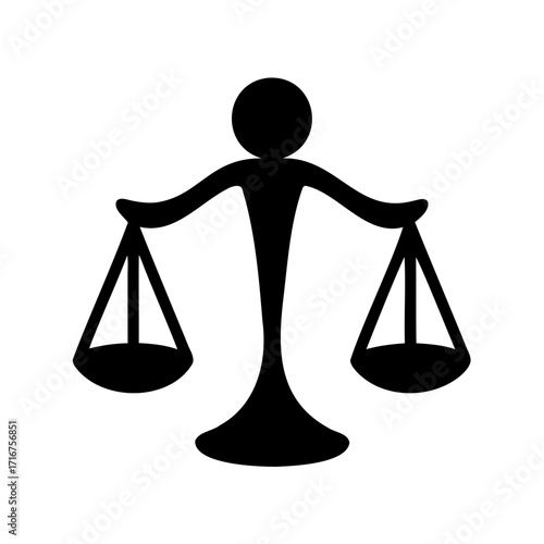 Stylized depiction of the Scales of Justice representing legal balance and impartiality