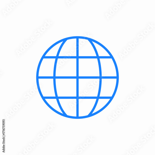 earth or globe icon sign vector