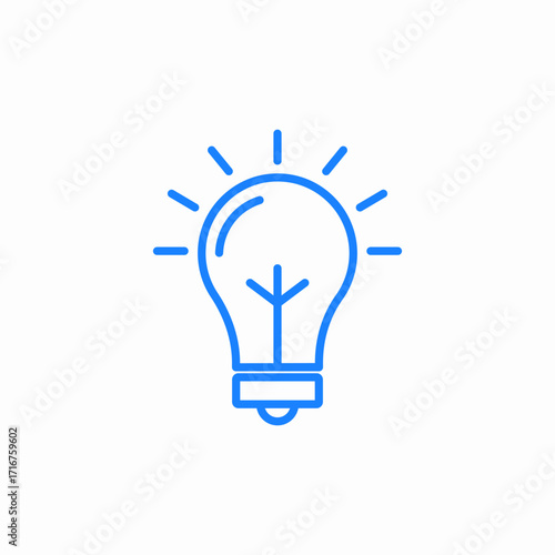 light bulb and light icon sign vector