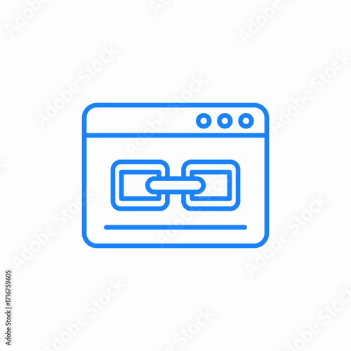 link icon or hyperlink icon sign vector