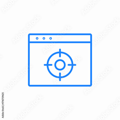 location selection interface on map or geolocation icon sign vector