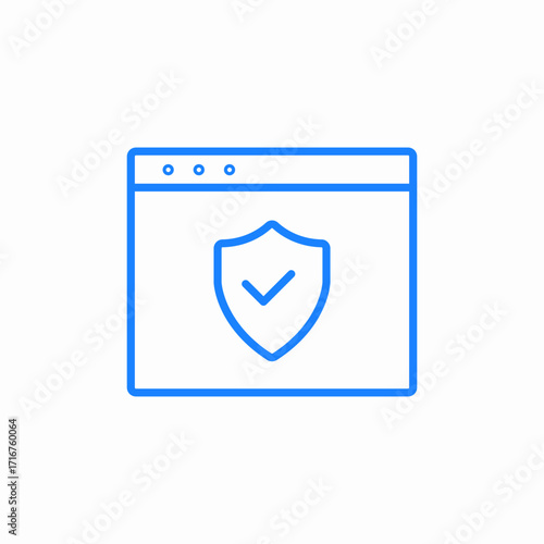 reliability security and trust center shield with checkmark icon sign vector