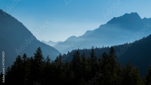 landscape in macugnaga during autumn, italy
