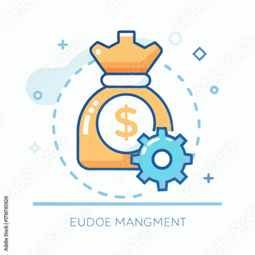 vector illustration of  money management