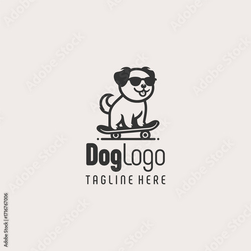 Original Black White Dog Symbol