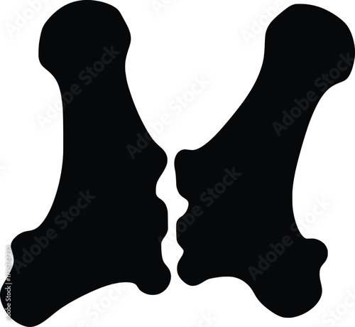 Dynamic Vector Illustration of Animal Bones in a Minimalist Style, Captured in a Graphic Design Environment with a Modern Viewpoint for Creative Projects
