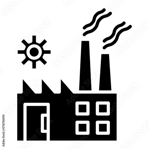 Factory Vector Icon