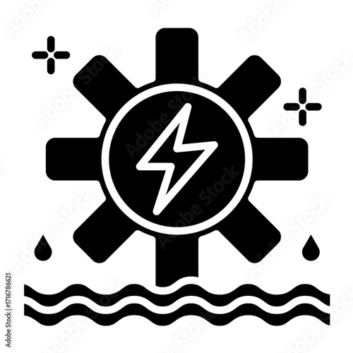 Hydro Power Vector Icon