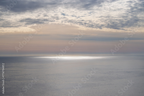 Atardecer en el oceano pacífico, Curiñanco, Chile