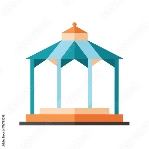 modern wedding pavilion mockup elegant